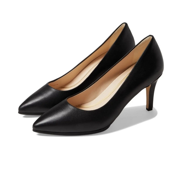 🖤GUC Cole Haan Grand OS Nike Smooth Leather Stiletto Pumps, Black, 8M - Picture 1 of 14